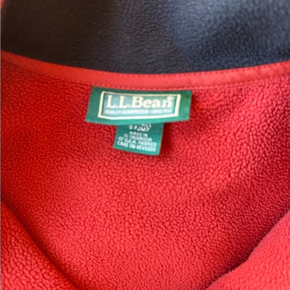 L.L. Bean Full Zip Fleece Vest